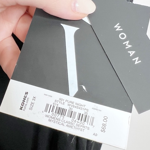 New with Tag Womens Simply Vera Vera Wang Mystical Amethyst Layered Sweater Plus - Picture 13 of 16